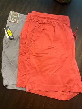 Roundtree & Yorke Casuals Flat Front Shorts - Gray